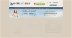 Desktop Screenshot of masterfluentenglish.com