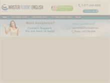Tablet Screenshot of masterfluentenglish.com